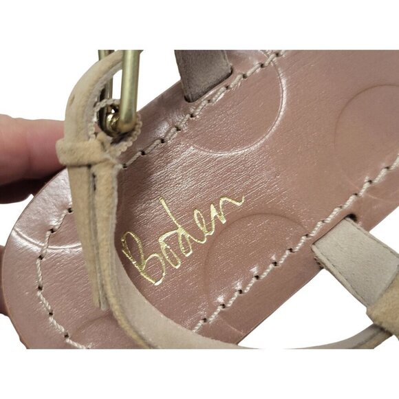 BODEN Katrina Raffia Sandals Tan Slingback Flats Resort Vacation - Picture 10 of 13